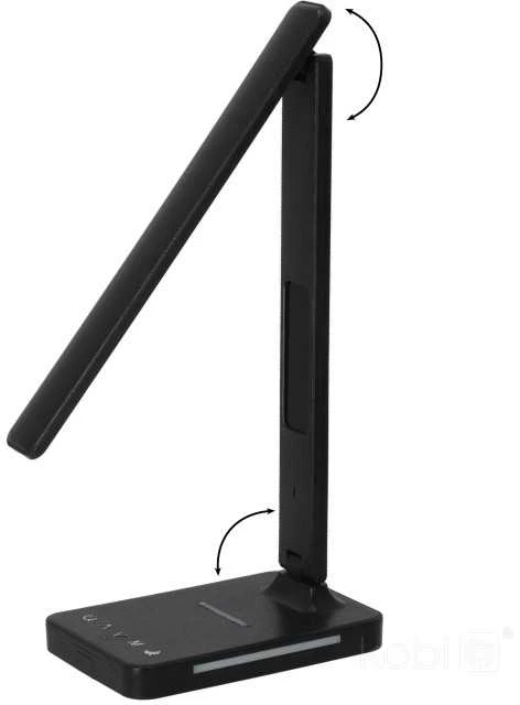 7W LED stalo šviestuvas NOBLITE, juodas, 3000-6000K, dimeriuojamas