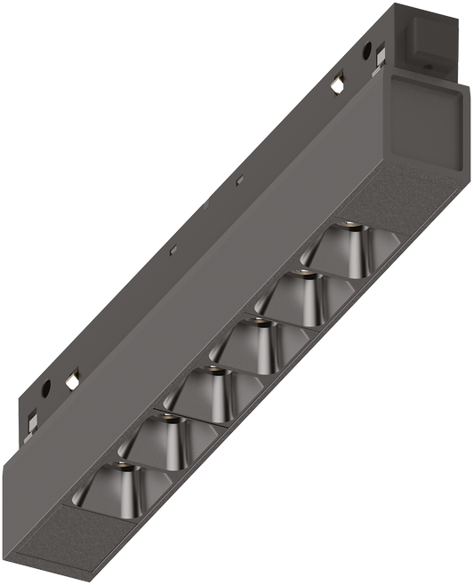 7W LED šviestuvas į magnetinę sistemą EGO, juodas, 2700K, 48V, 340067