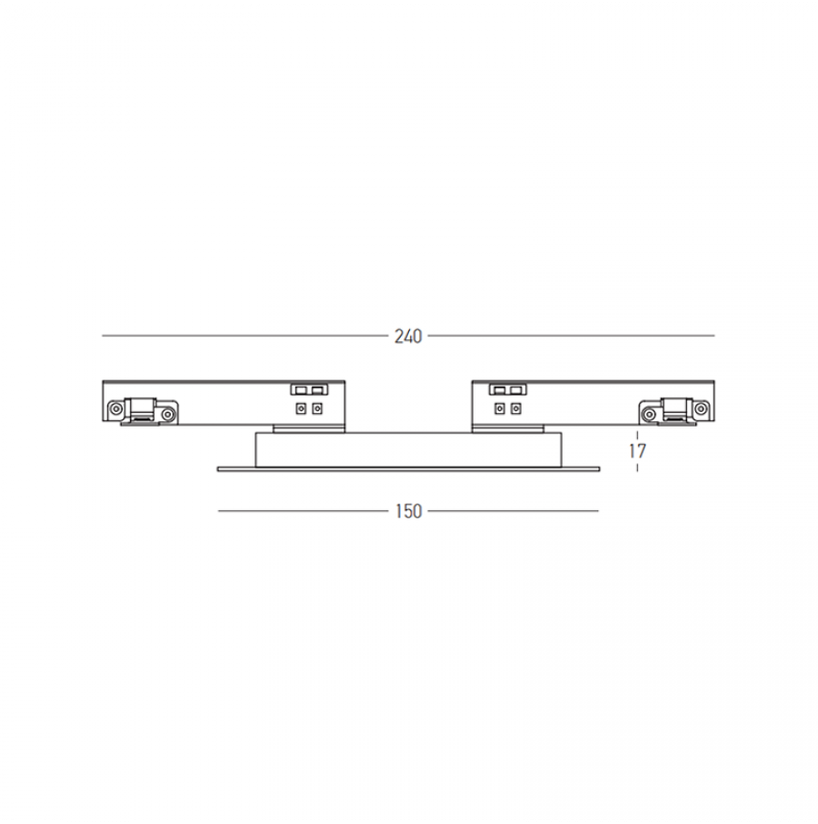 7W LED šviestuvas į magnetinę sistemą ZAMBELIS MAGNETIC 3MM, juodas, 3000K, dimeriuojamas, 25127