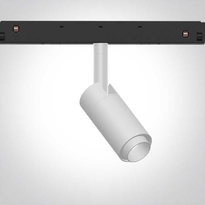 7W LED šviestuvas į magnetines sistemas MINI/MIDI/MAXI/P&P, baltas, 3000K, 48V, 10-38°, 42140/W/W