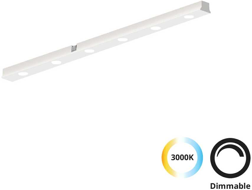 7W LED šviestuvas į magnetinius bėgelius SLIM MAGNETIC, baltas, 3000K, dimeriuojamas, 4288501