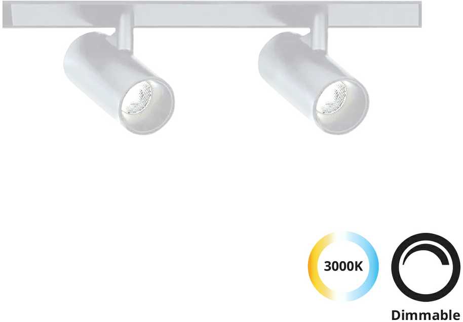 7W LED šviestuvas į magnetinius bėgelius SLIM MAGNETIC, baltas, 3000K, dimeriuojamas, 4288701