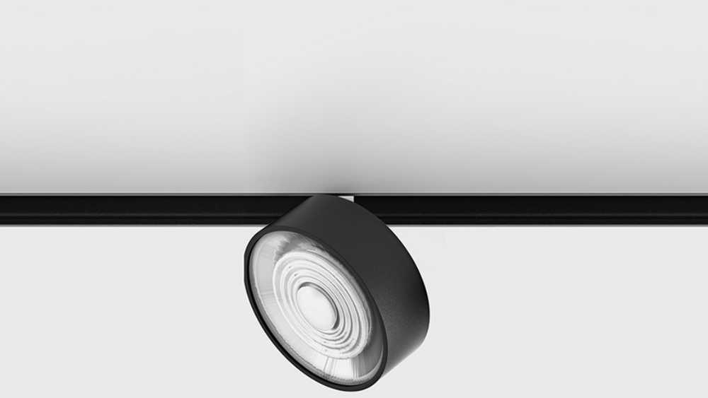 7W LED šviestuvas SOL MINI į magnetinę sistemą IN_LINE, juodas, 3000K, 48V, 45°