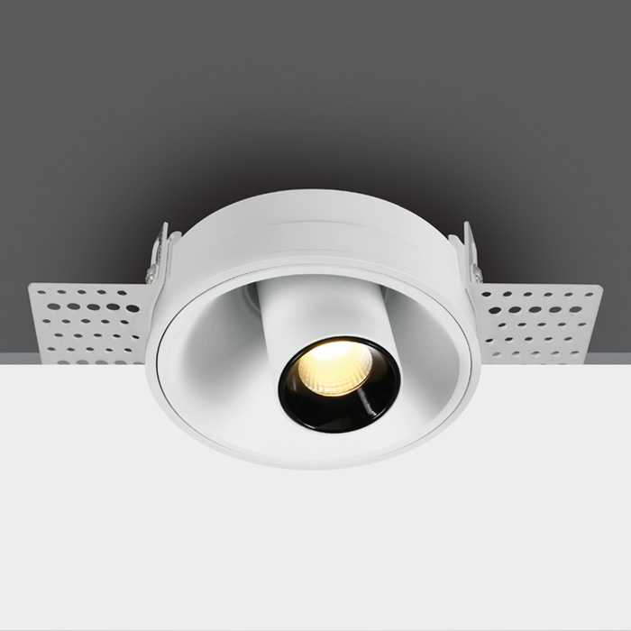 7W LED užglaistomas reguliuojamas šviestuvas, baltas, 3000K, 11107TTR/W/W
