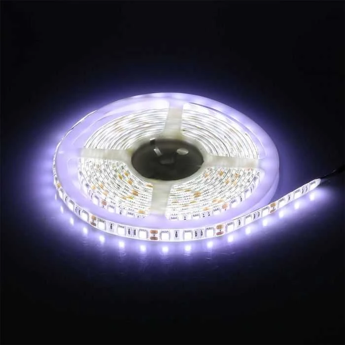 V-tac 7W/m LED juosta, 60 LED/m, 12V, RGB, IP65, 5m ritė