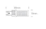 7W SMD LED lemputė, G9, 4000K, 7107ALG/C