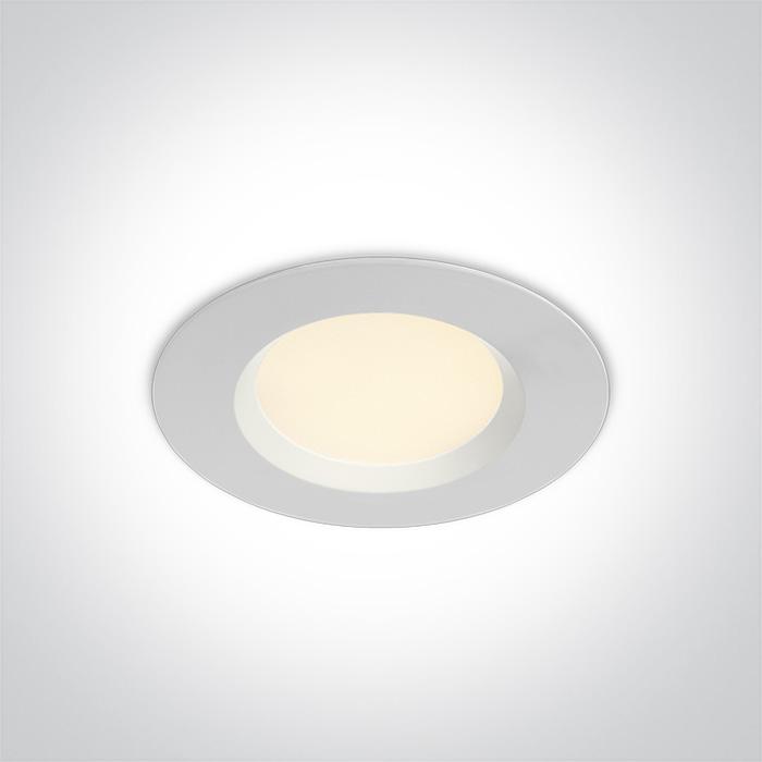 7W LED įleidžiamas šviestuvas, baltas, 3000-4000K-6000K, 10107UV/W/V