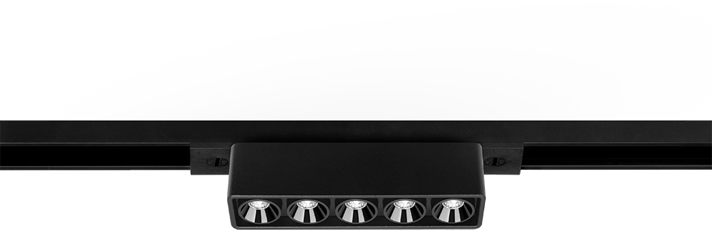 7W šviestuvas į magnetines sistemas Juodas FOSTER MICRO, 24V, juodas, 3000K