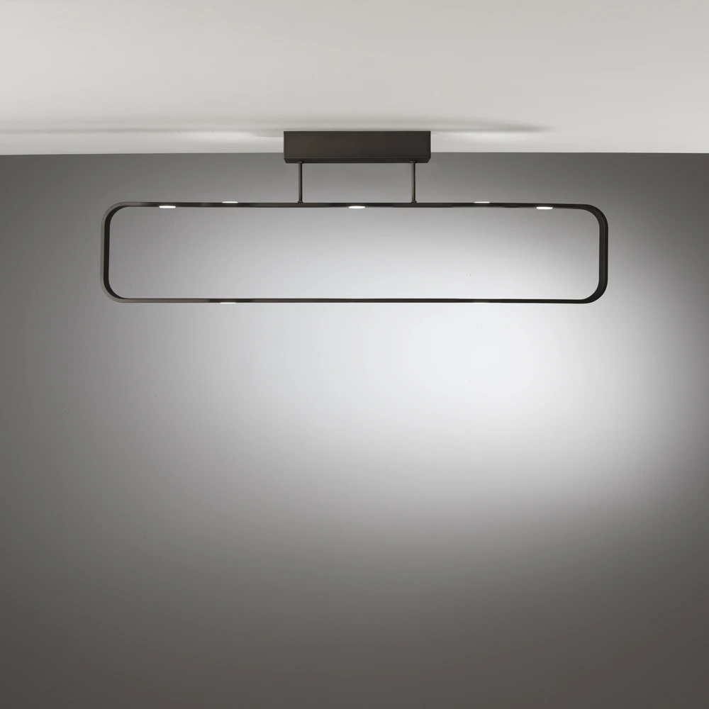 7x5W LED lubinis šviestuvas MOKA, rudas, 3000K, dimeriuojamas