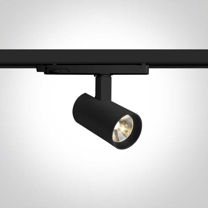 8/10/12W LED akcentinis šviestuvas į 3 fazių bėgelius, juodas, 3000/3500/4000K, 65670AT/B/V