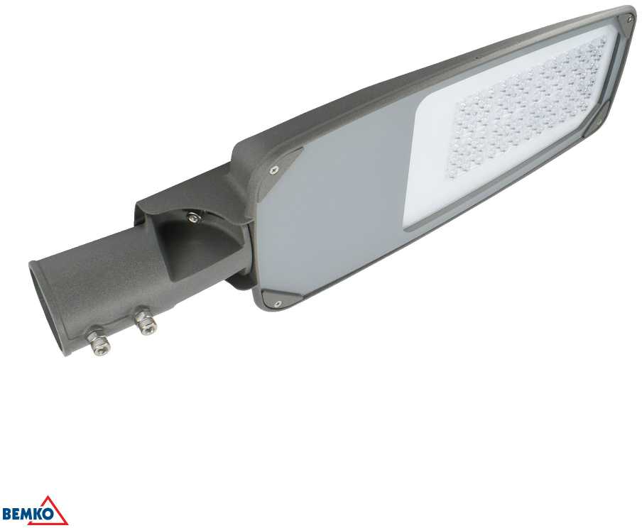 80W LED gatvės šviestuvas JAGER, pilkas, 4000K, IP66