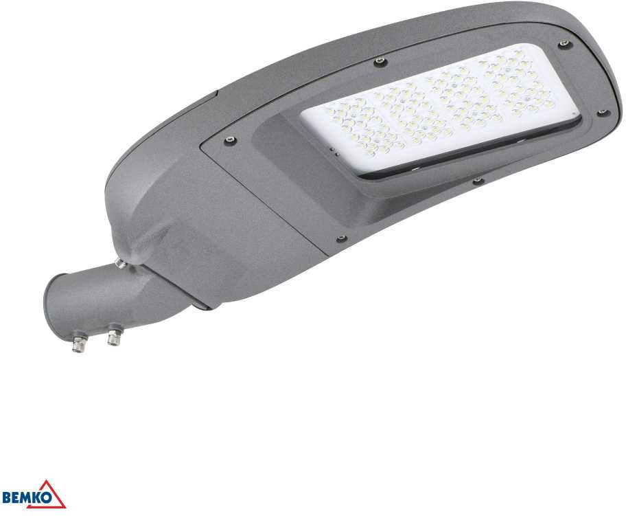 80W LED gatvės šviestuvas JASPER, pilkas, 4000K, IP66
