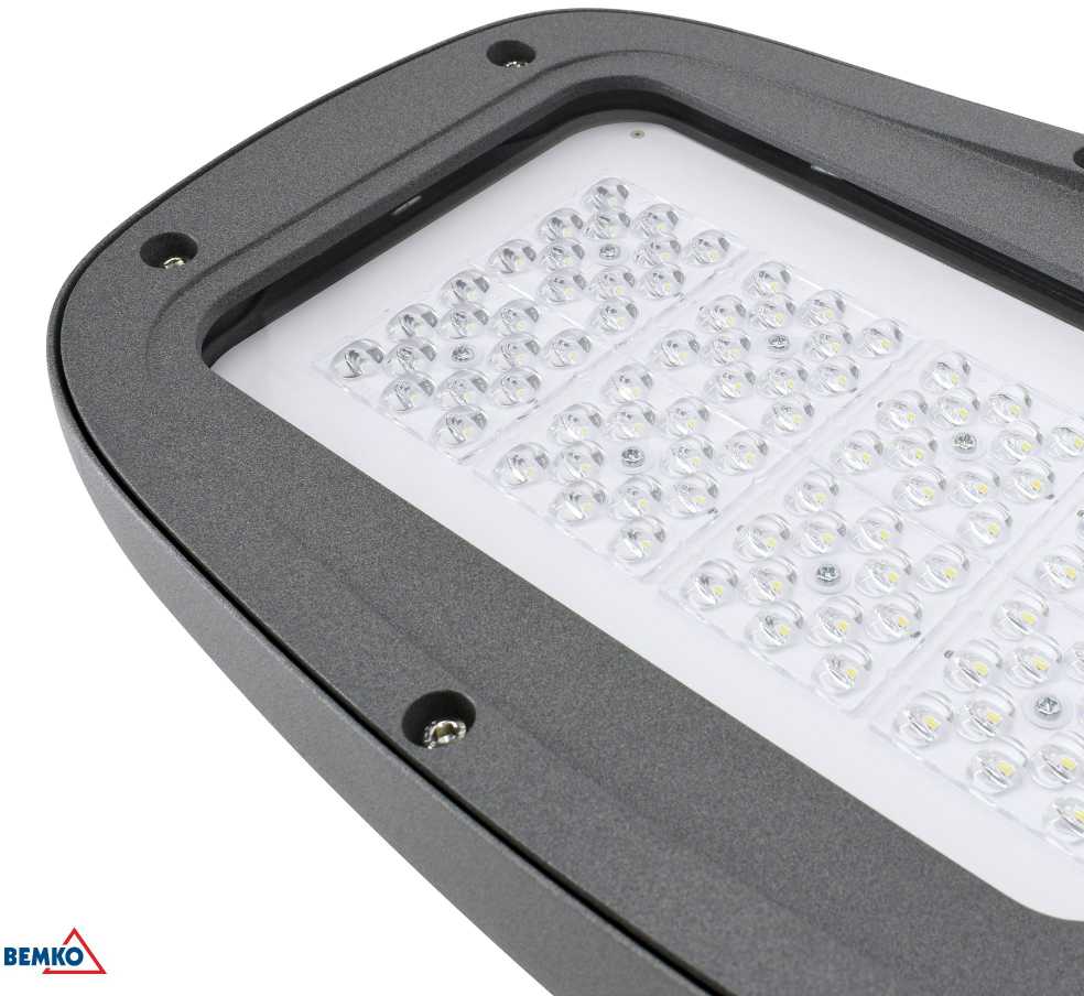 80W LED gatvės šviestuvas JASPER, pilkas, 4000K, IP66