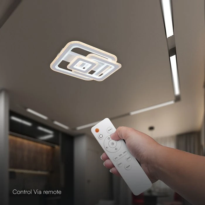 80W LED lubinis šviestuvas, baltas, 3000-6500K, dimeriuojamas