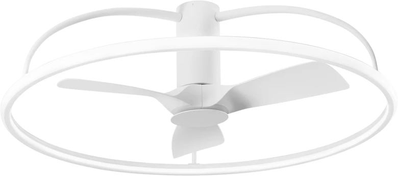 80W LED lubinis šviestuvas MAGNUS, baltas, CCT, su 32W ventiliatoriumi