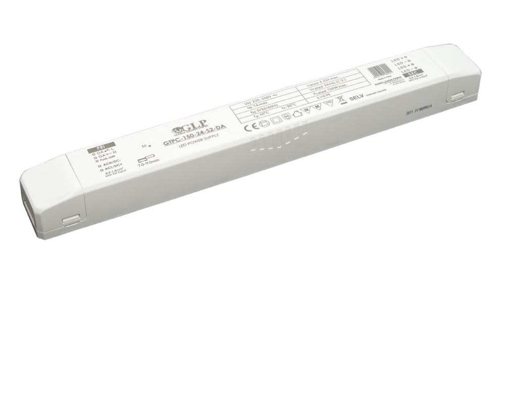 80W LED maitinimo šaltinis GTPC, 24V, IP20, DALI/PUSH