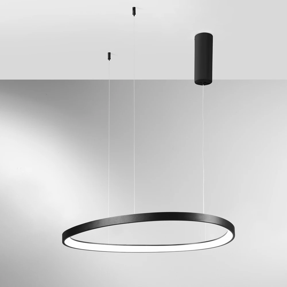 80W LED pakabinamas šviestuvas KLAPTON, juodas, CCT