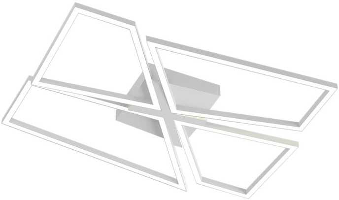 80W LED paviršinis lubinis šviestuvas SLASH, baltas, 3000/4000/6000K