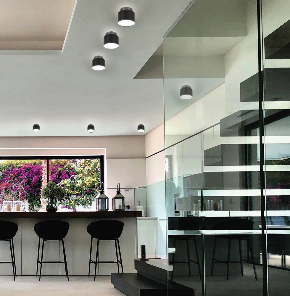 8,2W LED lubinis šviestuvas GABI, juodas, 3000K, 4279401