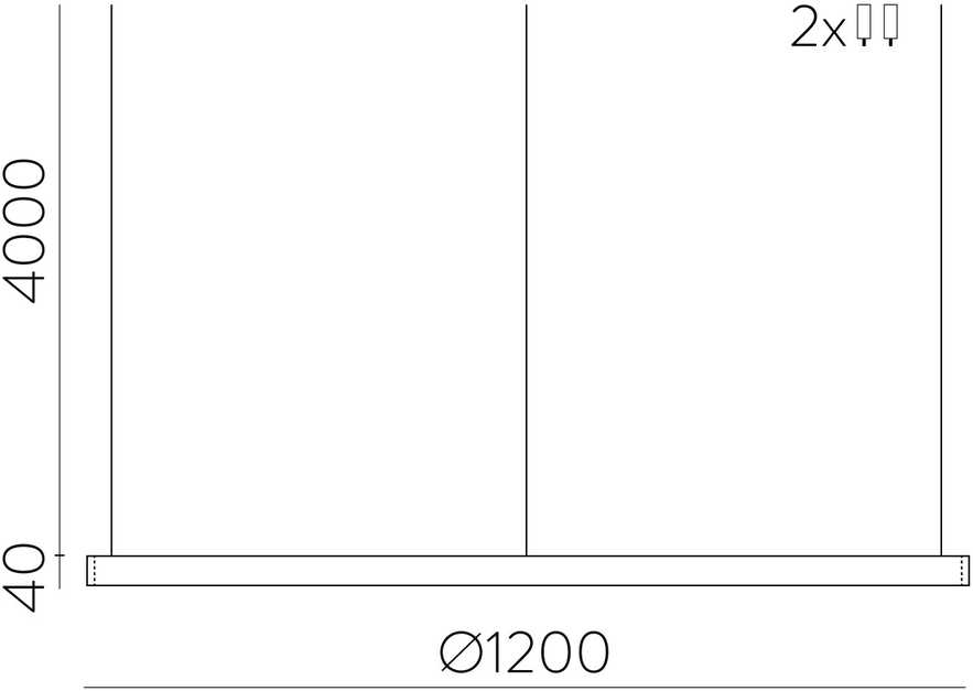 83W LED pakabinamas šviestuvas - modulis LOOP, baltas, 2700/3000K, C3997370B