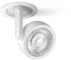 8,5W įleidžiamas šviestuvas SIX S RECESSED, baltas, 3000K, 34°, su maitinimo šaltiniu