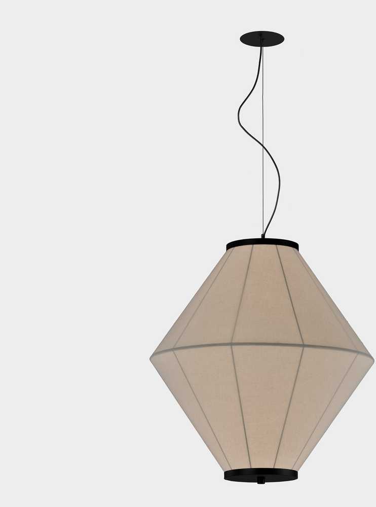 8,5W LED įleidžiamo montavimo pakabinamas šviestuvas TOTEM, juodas, 2700K, E4050190N