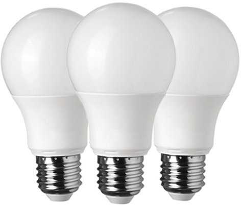 8,5W LED lemputė, A60, E27, 6000K, 3vnt. pakuotėje