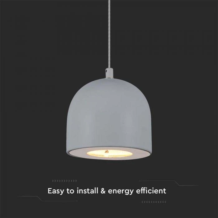 V-tac 8,5W LED pakabinamas šviestuvas, pilkas, 3000K