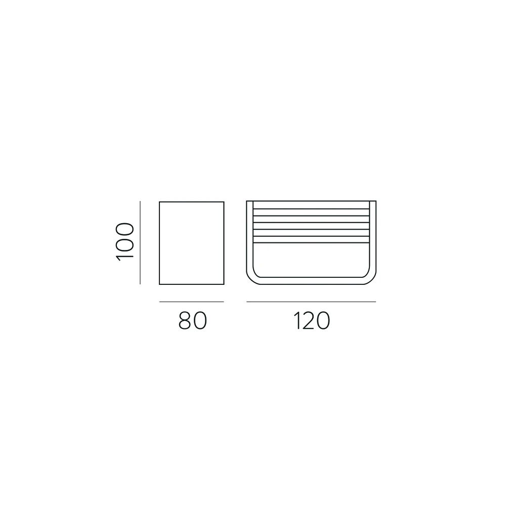8,5W LED sieninis šviestuvas ICON, aukso sp., 2700/3000/4000K, dimeriuojamas, A3089172OTDP