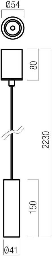 8,6W LED pakabinamas šviestuvas TAKTO, rusvas, 2700K, dimeriuojamas, 01-4208