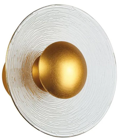Viokef 8,6W LED sieninis šviestuvas GLAMOUR, skaidrus/aukso sp., 2800K, 4241100