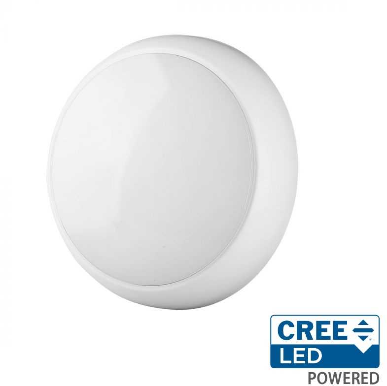 Lubinis šviestuvas 8W/16W/20W LED paviršinis šviestuvas, baltas, 3000/4000/6500K, IP65, CREE LED chip