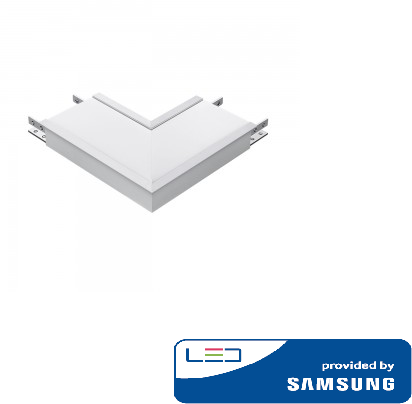 8W L formos jungtis, sidabrinė, 4000K, SAMSUNG LED chip