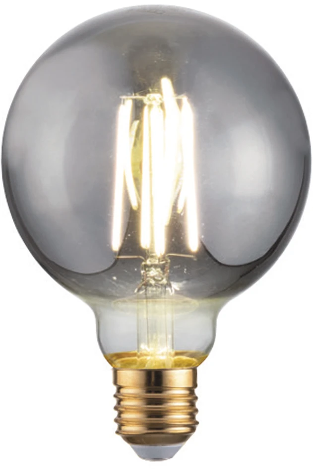 8W LED dekoratyvinė lemputė, pilka, E27, 1800K