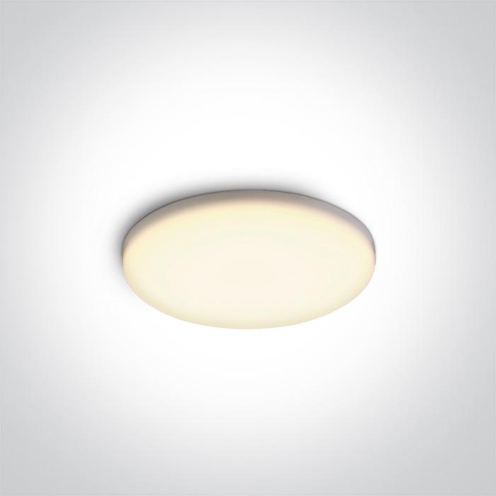 8W LED įleidžiamas šviestuvas, baltas, 3000K, 10108CF/W