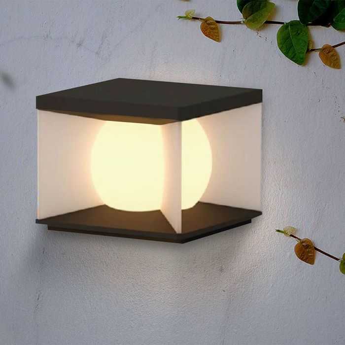 V-tac 8W LED įkraunamas lauko šviestuvas su saulės baterija, juodos/baltos sp., 3000K, IP65