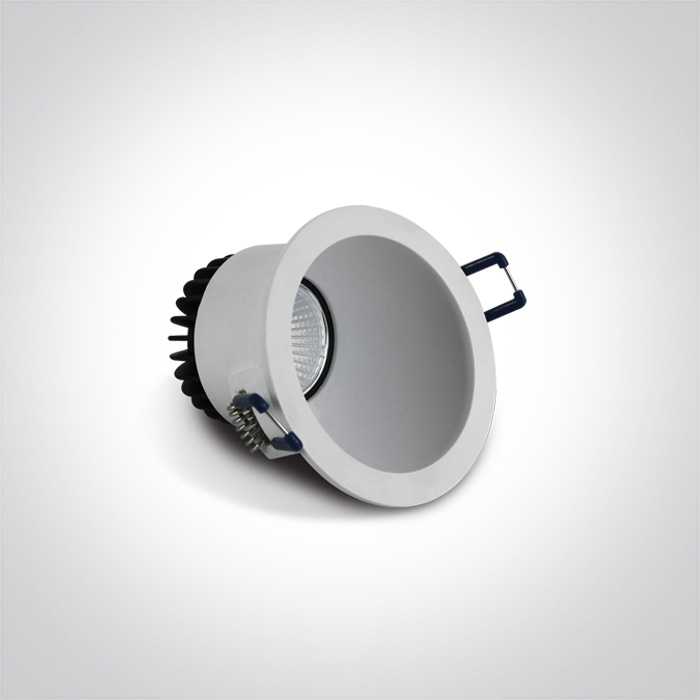 8W LED įleidžiamas šviestuvas, baltas, 3000K, 10108A/W/W