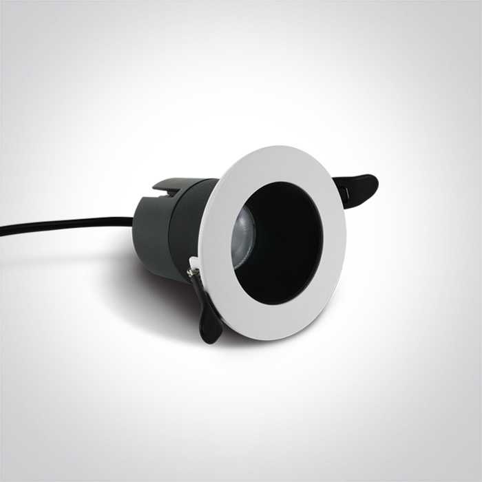8W LED įleidžiamas šviestuvas, baltas, 3000K, 10108D1/W/W