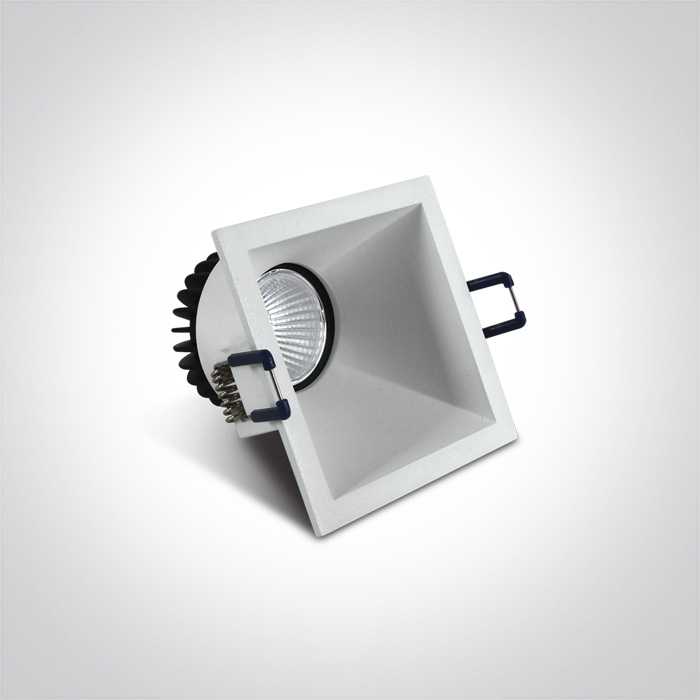 8W LED įleidžiamas šviestuvas, baltas, 3000K, 50108A/W/W