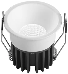 8W LED įleidžiamas šviestuvas QUARK, baltas, CCT