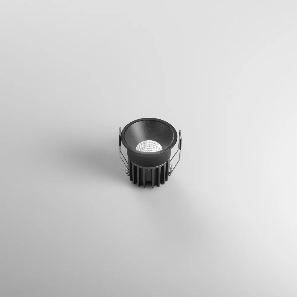 8W LED įleidžiamas šviestuvas QUARK, juodas, CCT