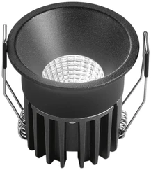 8W LED įleidžiamas šviestuvas QUARK, juodas, CCT