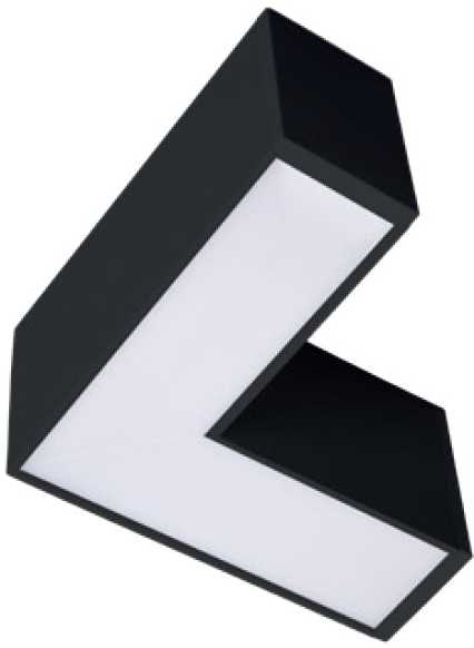 8W LED L formos jungtis, skirta linijiniam šviestuvui KOLINE K2 PROFESSIONAL, juoda, 3000/4000/6500K