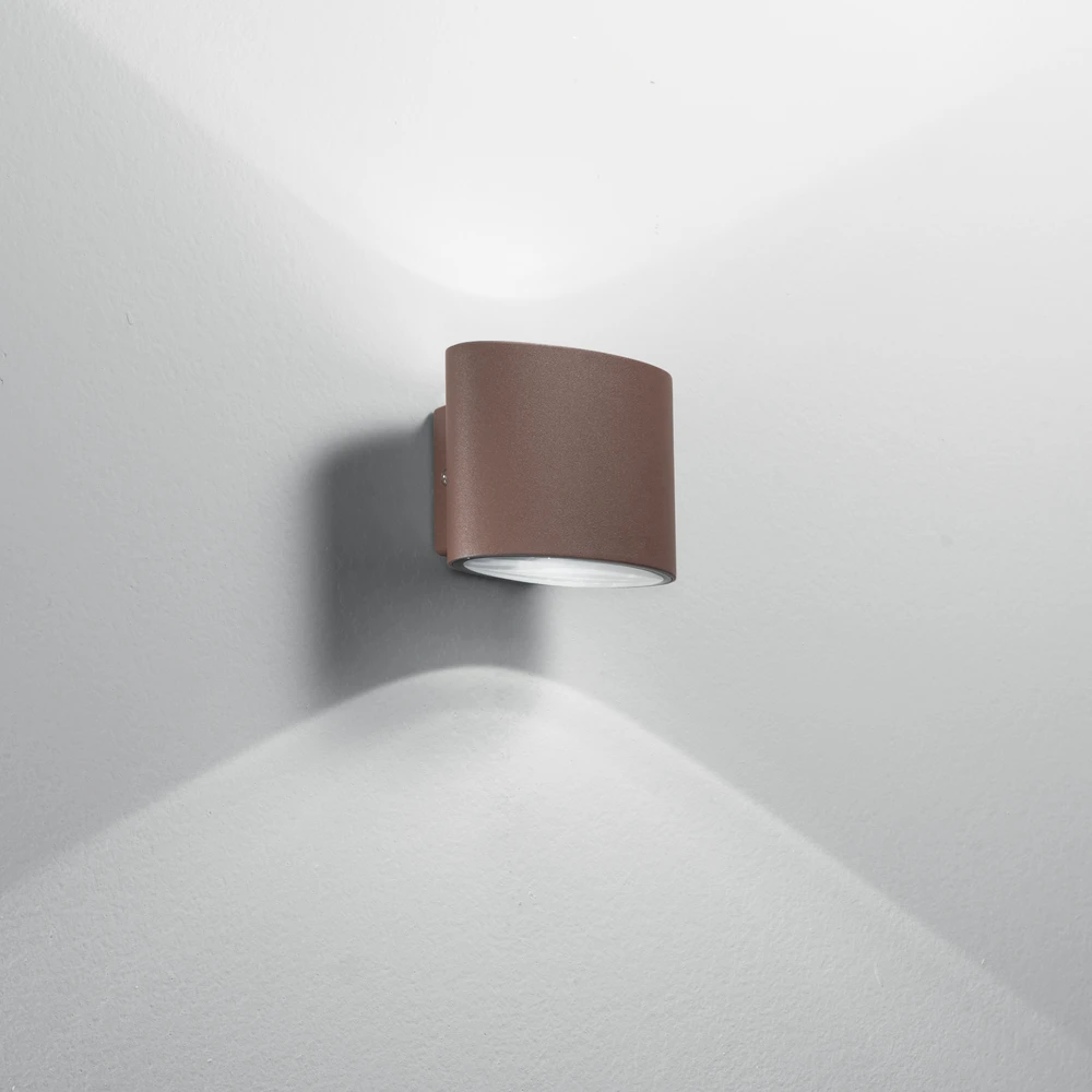 8W LED lauko sieninis šviestuvas BOXTER, bronzos sp., CCT, IP44