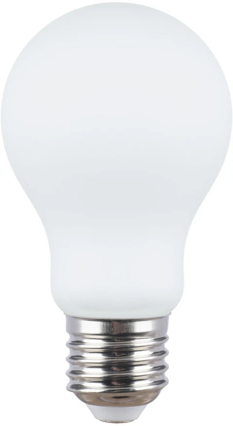 8W LED lemputė, A60, E27, balta, 3000K, dimeriuojama