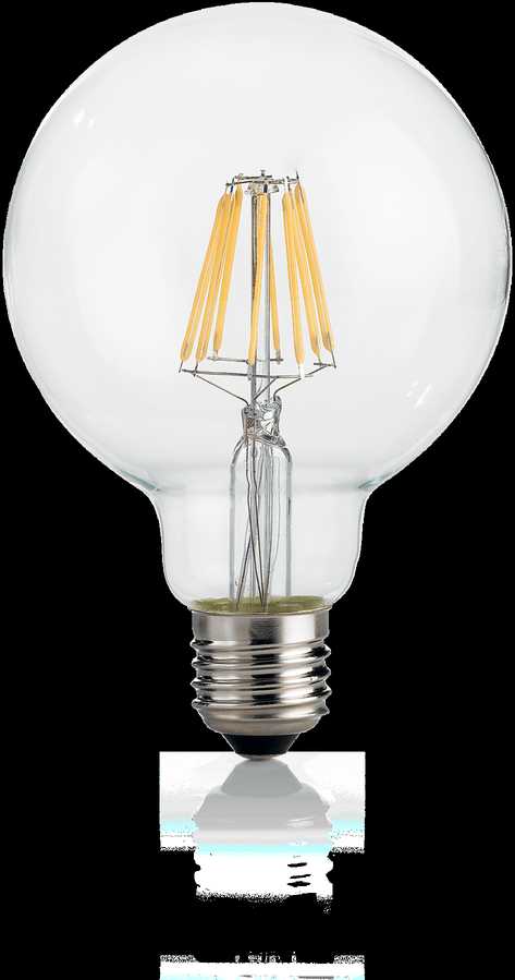 8W LED lemputė E27, 3000K, skaidri, 101323
