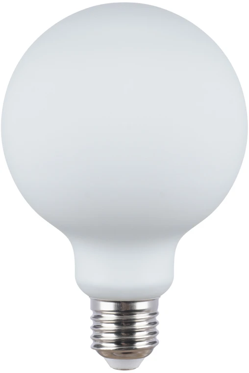 8W LED lemputė, G95, E27, balta, 3000K, dimeriuojama