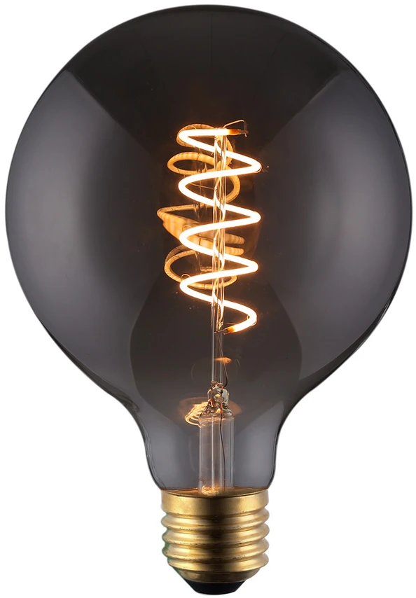 Pakabinamas šviestuvas 8W LED lemputė, G95, E27, dūmų sp., 2200K
