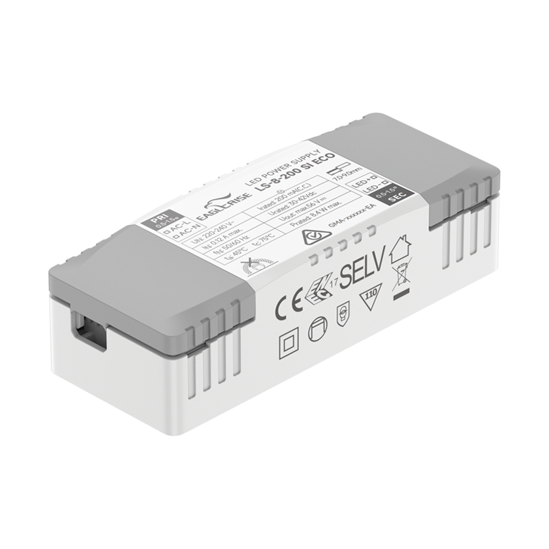 8W LED maitinimo šaltinis, baltas, 30-40V, 200mA, IP20, 25300
