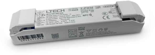 8W LED maitinimo šaltinis NOVA, 150mA, PUSH/DALI, 364384